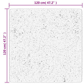 vidaXL Dywan OVIEDO z krótkim włosiem, zielony, 120x120 cm