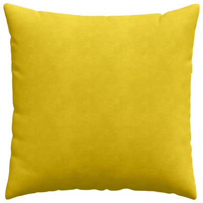 Poduszki na sofę 2 pcs Żółty 80 x 80 cm Tkanina sztruksowa
