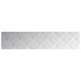 Stopień Prostokątny 2 pcs Srebrny 90 x 20 cm Aluminium