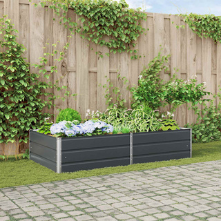 Donica Antracyt 195 x 100 x 45 cm Stal Galwanizowana