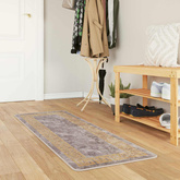 Chodnik dywanowy MARSA Szary 50 x 150 cm Poliester i PVC