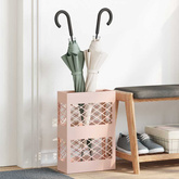 Stojak na Parasol Deszczowy różowy 28 x 12 x 41 cm Stal