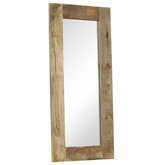 vidaXL Lustro z ramą z litego drewna mango, 50 x 110 cm