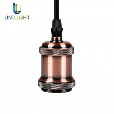 Lampa wisząca retro E27 - rdzawy - 1m