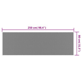 vidaXL Dywan zewnętrzny, granatowo-biały, 80x250 cm, dwustronny