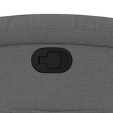 Fotel rozkładany, ciemnoszary materiał