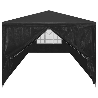 vidaXL Namiot imprezowy, 3 x 12 m, antracytowy