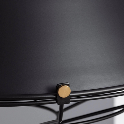 Lampa Wisząca Retro Loft Czarna 36cm E27 Abruzzo Patrone