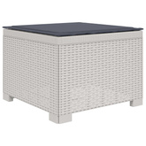 Sofa ogrodowa dla 4 osób z poduszkami w stylu rattanowym PP
