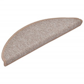 Maty na schody 15 szt. 56x17x3 cm Jasnobrązowe półokrągłe