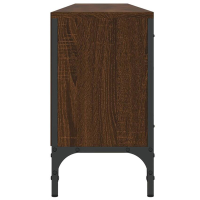 vidaXL Szafka pod TV, z szufladą, brązowy dąb, 200x25x44 cm