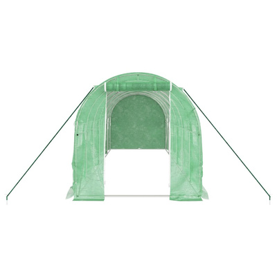 Szklarnia ze stalową ramą, zielona, 12 m?, 6x2x2 m