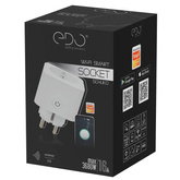 Inteligentne gniazdko wtyczka Schuko WiFi Smart Tuya z monitorem energii 16A 3680W EDO777486 EDO Solutions