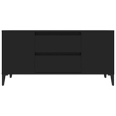 Szafka pod TV, czarna, 102x44,5x50 cm, materiał drewnopochodny vidaXL