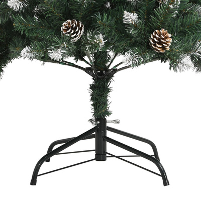 Sztuczna choinka ze stojakiem, zielona, 120 cm, PVC