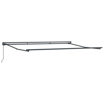 Rama manualnej markizy Z regulacją Antracyt 4 × 3,5 m Stal