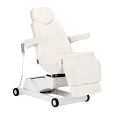 Fotel kosmetyczny elektryczny obrotowy Azzurro 873 biały 144740