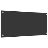 Panel kuchenny Ciemnoszary 90 x 40 cm szkło hartowane