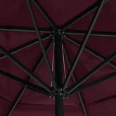 Parasol ogrodowy na aluminiowym słupku, 600 cm, bordowy