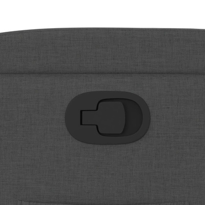 Fotel rozkładany, ciemnoszary materiał