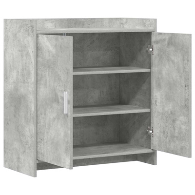 Bufet Betonowy szary 72 x 36 x 80 cm Drewno inżynieryjne