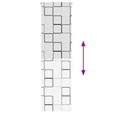Roleta prysznicowa 80x240 cm Szerokość tkaniny 76 cm