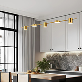 Lampa wisząca Abigali Glichio 35W 120cm liniowa nowoczesna złota