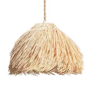 Lampa Wisząca z Ratanu Boho Abruzzo Gabriella 35cm E27