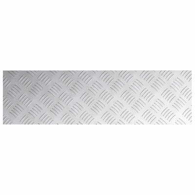 Stopień Prostokątny 4 pcs Srebrny 70 x 20 cm Aluminium