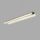 Lampa sufitowa wisząca candellux curacoa led brązowy 4000k