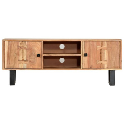 vidaXL Szafka pod TV, 118x30x45 cm, lite drewno akacjowe
