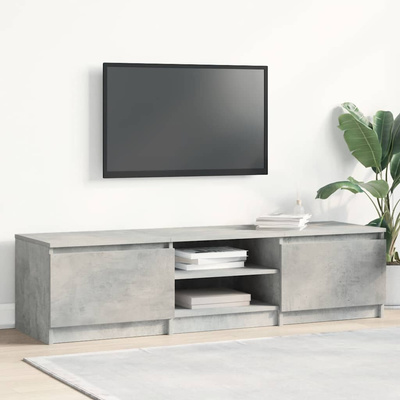 Szafka pod TV, betonowy szary, 140x40x35,5 cm