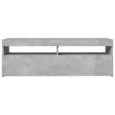 vidaXL Szafka pod TV z oświetleniem LED, szarość betonu, 120x35x40 cm wariant 4