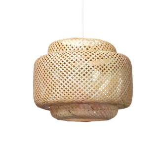 Lampa Wisząca Boho z Bambusa Abruzzo Livia 42cm E27