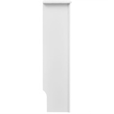 Osłony na kaloryfer, 2 szt., białe, materiał drewnopochodny, 152 cm