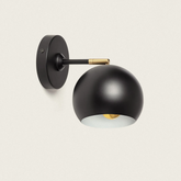 Kinkiet złoto-czarny Abruzzo Stefano E27