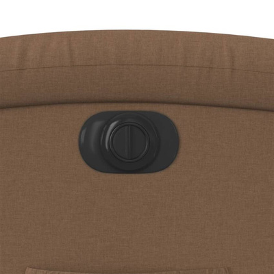 vidaXL Podnoszony fotel masujący, elektryczny, rozkładany, brązowy