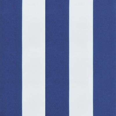 Poduszka na ławkę, biało-niebieskie paski, 100x50x7 cm, tkanina