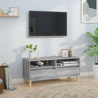 Szafka pod TV, szary dąb sonoma, 100x34,5x44,5 cm vidaXL