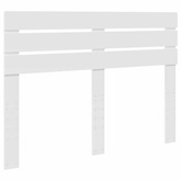 Ramka łóżka Z zagłówkiem Biały 160 x 200 cm Lite drewno sosnowe