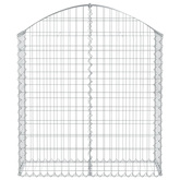 Łukowaty kosz gabionowy 100x30x100/120 cm, galwanizowane żelazo