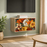 Szafka na telewizor montowana na ścianie GENNEP 69 x 33 x 40 cm
