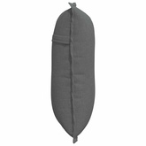 Poduszka na plecy Ciemnoszary 50 x 19 x 45 cm tkanina