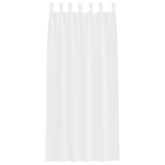 Firany Voile z zasłonami 2 pcs Biały 225 x 140 cm Poliester