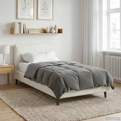 Kołdra na cały rok Jasnoszary 135 x 220 cm Mikrofibra