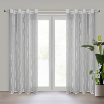 Zasłona Aleni srebrna 140x250