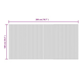 vidaXL Dywan prostokątny, czarny, 100x200 cm, bambusowy