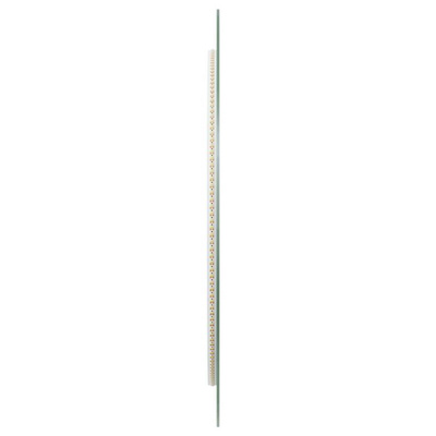 vidaXL Lustro łazienkowe z LED, okrągłe, 60 cm