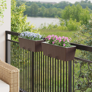 Balustrada 2 pcs 50 x 17 x 17 cm Metal