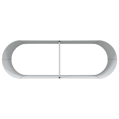 Podniesiony grządka Brązowy 240 x 80 x 81 cm Stal